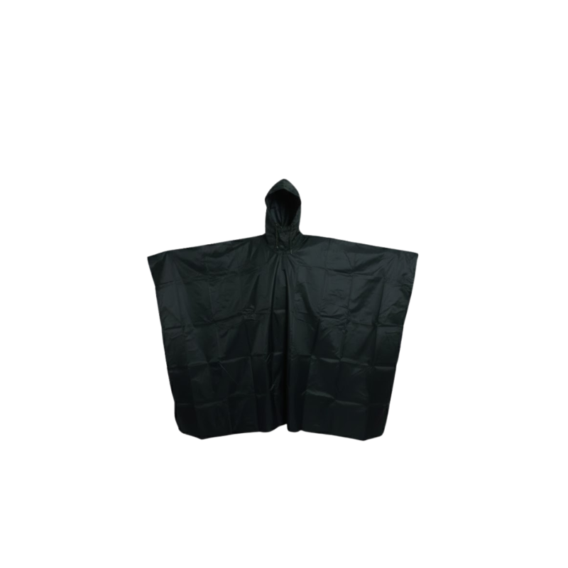 Poncho verde impermeable